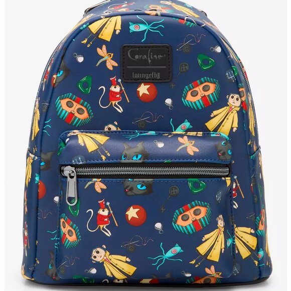 Loungefly - Coraline Icons Mini Backpack - NEW - Picture 1 of 4